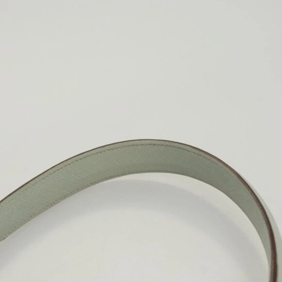 Salvatore Ferragamo Gancini Hand Bag Safiano 2way Light Blue Silver Auth BA1740 - Picture 9 of 16